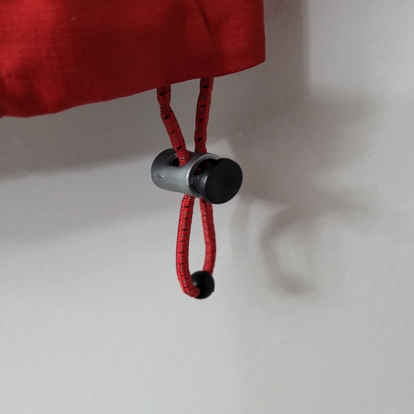 New Balance Mens Long Sleeve Hooded Full Zip Jacket M Red Black - Picture 5 of 8